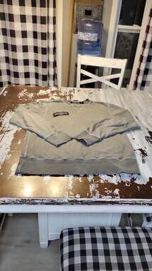 Harley-Davidson Men's Grey Crewneck Sweatshirt with Eagle Patch